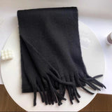 2000s fashion Autumn and Winter New Maillard Cashmere-like Plaid Scarf Women's Winter High-Grade Versatile Shawl Thickened Warm Scarf