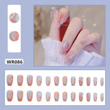 Lianfudai Blooming Gradient Piece Removable Finished Wear Nail Art