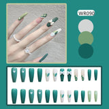 Lianfudai Blooming Gradient Piece Removable Finished Wear Nail Art