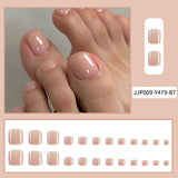 Lianfudai Beauty Jelly Glue Short Fake Patch Nail Art