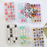 Lianfudai Children's Fake Nails Pieces Boxed Wear Armor Nail Art