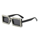 cool sunglasses 2024 Diamond-Embedded Fashion All-Match Trendy Hip Hop Sunglasses Stage Catwalk Performance Sunglasses Men and Women