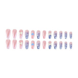 Lianfudai Armor Cute Short Cartoon Cream Leopard Print Nail Stickers