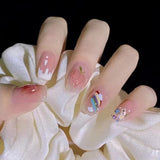 Lianfudai Armor Removable Fake Nails Thin Cute Nail Art