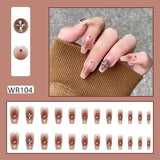 Lianfudai Blooming Gradient Piece Removable Finished Wear Nail Art