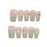 Lianfudai Cat Butterfly Manicure High Class Elegant Show Nail Art