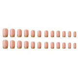 Lianfudai Beautiful French Pack Manicure Fake Patch Nail Art