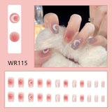 Lianfudai Blooming Gradient Piece Removable Finished Wear Nail Art