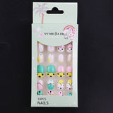 Lianfudai Children's Fake Nails Pieces Boxed Wear Armor Nail Art