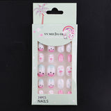 Lianfudai Children's Fake Nails Pieces Boxed Wear Armor Nail Art