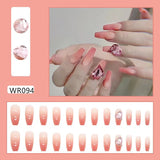 Lianfudai Blooming Gradient Piece Removable Finished Wear Nail Art