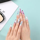 Lianfudai Ballet Big Head Mushroom Butterfly Wear Nail Stickers