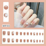 Lianfudai Blooming Gradient Piece Removable Finished Wear Nail Art