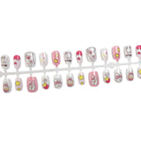 Lianfudai Cartoon Toffee Rabbit Wear Heart Lovely Nail Art