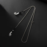 cool sunglasses Inverted Triangle Non-Fading Stainless Steel Glasses Chain Women's Halter Mask Chain Titanium Steel Men's Headset Hanging Chain Lanyard