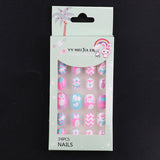 Lianfudai Children's Fake Nails Pieces Boxed Wear Armor Nail Art