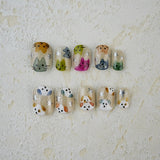 Lianfudai Classy Glamorous New Finished Tip Handmade Nail Art