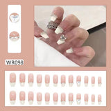 Lianfudai Blooming Gradient Piece Removable Finished Wear Nail Art