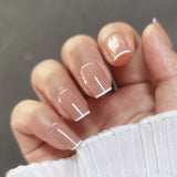 Lianfudai Code Tip Blush Gradient Prefabricated Wearing Short Long Nail Art