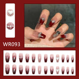 Lianfudai Blooming Gradient Piece Removable Finished Wear Nail Art