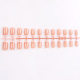 Lianfudai Beautiful French Pack Manicure Fake Patch Nail Art