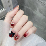 Lianfudai Armor Removable Fake Nails Thin Cute Nail Art