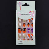 Lianfudai Children's Fake Nails Pieces Boxed Wear Armor Nail Art