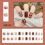 Lianfudai Blooming Gradient Piece Removable Finished Wear Nail Art