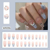 Lianfudai Blooming Gradient Piece Removable Finished Wear Nail Art