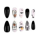 Lianfudai Black White Contrast Color Cute Animal Nail Art