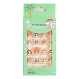 Lianfudai Children's Fake Nails Pieces Boxed Wear Armor Nail Art