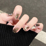 Lianfudai Armor Removable Fake Nails Thin Cute Nail Art