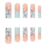 Lianfudai Chinese Style Water Pipe Flower French Nail Art