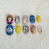 Lianfudai Classy Glamorous New Finished Tip Handmade Nail Art