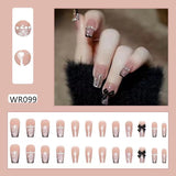 Lianfudai Blooming Gradient Piece Removable Finished Wear Nail Art