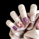 Lianfudai Armor Removable Fake Nails Thin Cute Nail Art