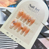 Lianfudai Butterfly Cat Long Finished Beauty Removable Nail Art