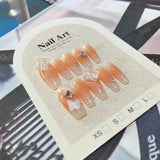 Lianfudai Butterfly Cat Long Finished Beauty Removable Nail Art