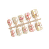 Lianfudai Cat's Wear Love Butterfly Relief Pure Desire Nail Art