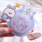 Lianfudai Children's Bracelet Ring Cartoon Combination Toy Beaded Nail Art