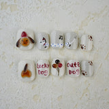 Lianfudai Classy Glamorous New Finished Tip Handmade Nail Art