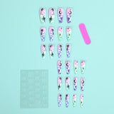 Lianfudai Ballet Summer White Cloud Coconut Tree Nail Art