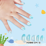 Lianfudai Children's Cartoon Wear Cute Pieces Adhesive Glitter Nail Art