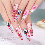 Lianfudai Chinese Style Wear Parrot Flower Stamen Nail Art