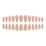 Lianfudai Almond-shaped Wear Tip Solid Color White Nail Art