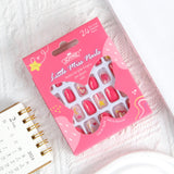 Lianfudai Children's Cartoon Wear Cute Pieces Adhesive Glitter Nail Art