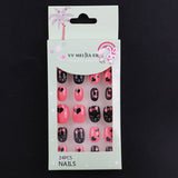 Lianfudai Children's Fake Nails Pieces Boxed Wear Armor Nail Art