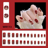 Lianfudai Blooming Gradient Piece Removable Finished Wear Nail Art