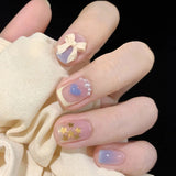 Lianfudai Armor Removable Fake Nails Thin Cute Nail Art