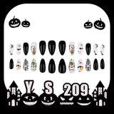 Lianfudai Black White Contrast Color Cute Animal Nail Art